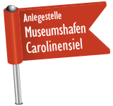 Anleger Raddampfer Concordia Museumshafen Carolinensiel