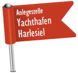 Anlegestelle Raddampfer Yachthafen Harlesiel